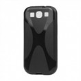 Housse / Etui Minigel X-Line Noir pour Samsung I9300 Galaxy S III